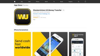 WesternUnion US Money Transfer on the App Store - iTunes - Apple