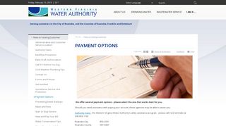 Payment Options | Western Virginia Water Authority