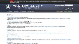 Staff Portal - Westerville City Schools
