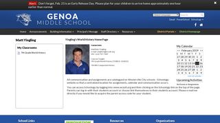 Matt Yingling - Genoa Middle School - Westerville City Schools