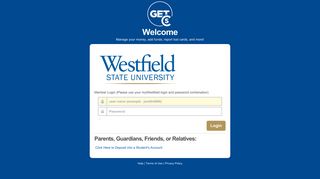 GET - Login - Westfield State University - Cbord