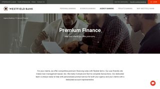 Westfield Bank | Premium Finance