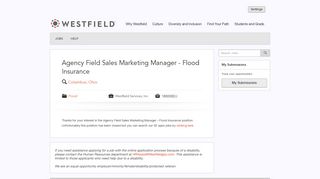 Agency Field Sales Marketing Manager - Flood Insurance - Westfield ...