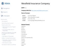 Westfield Insurance Company | FEMA.gov