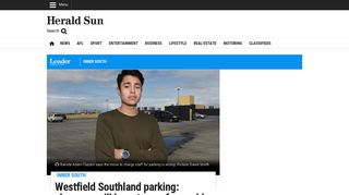 Westfield Southland parking - Herald Sun