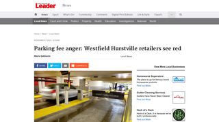 Parking fee anger: Westfield Hurstville retailers see red | St George ...