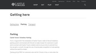 Parking | Castle Towers