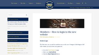 Members - How to login to the new website - Westgate & Birchington ...