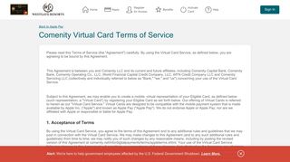 Westgate Rewards Mastercard® - Comenity Virtual Card Terms of ...