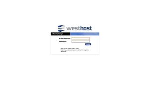 WestHost Webmail Login Screen