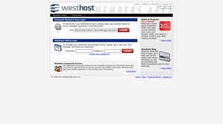 Members Area - WestHost