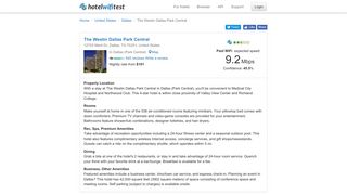 The Westin Dallas Park Central - Hotel WiFi Test