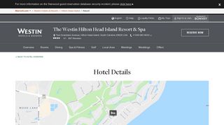 Details and information about The Westin Hilton Head Island Resort ...