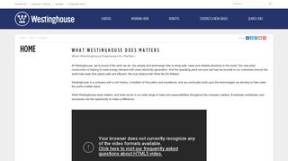 Westinghouse Careers > Home > Features - Westinghouse Nuclear