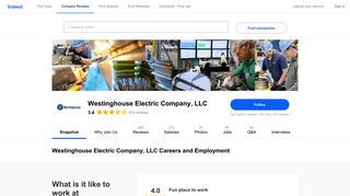 Westinghouse Electric Company, LLC Careers and Employment ...