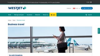 Business travel | WestJet