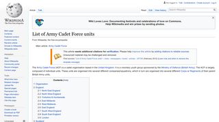 List of Army Cadet Force units - Wikipedia