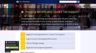 Housing Benefit and Council Tax Support | Westminster City Council