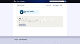 Dashboard - Westminster City Council