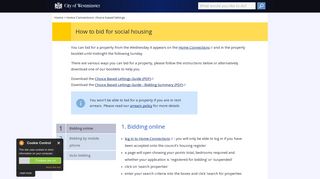 How to bid for social housing | Westminster City Council
