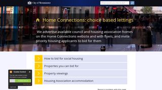 Home Connections: choice based lettings | Westminster City Council