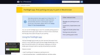 ParkRight app: find parking and pay to park in Westminster ...