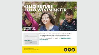 Login - The University of Westminster