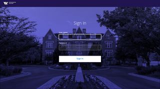 Sign In - Westminster Student Application - Westminster College