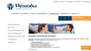 Manage your online account - Westoba