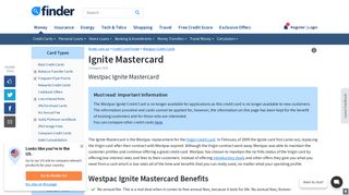 Ignite Mastercard Review | finder.com.au