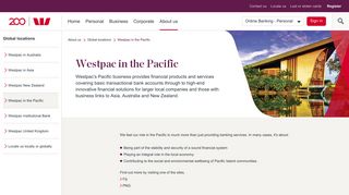 Westpac in the Pacific | Westpac