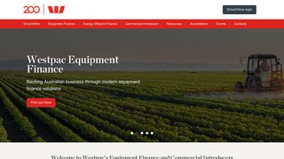Westpac Commercial Introducer & Equipment Finance Broker