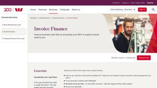 Westpac business loan – Invoice finance | Westpac