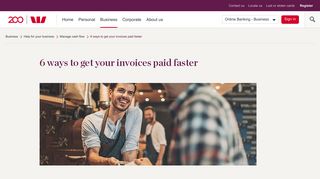 6 ways to get your invoices paid faster | Westpac