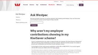 Why aren't my employer contributions showing in my ... - Ask Westpac