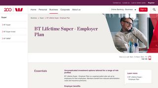 BT Lifetime Super Employer Plan | Westpac
