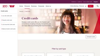 Credit cards - Low rate, Rewards or Low Annual fee | Westpac