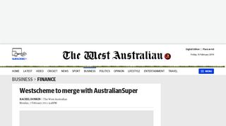 Westscheme to merge with AustralianSuper | The West Australian
