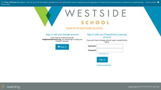 PowerSchool Learning : Login