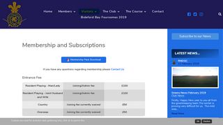 Membership & Subscriptions - Royal North Devon Golf Club