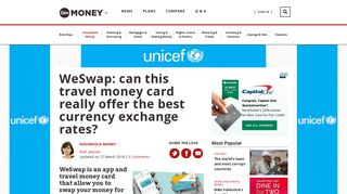 WeSwap: can this travel money card really offer the best currency ...