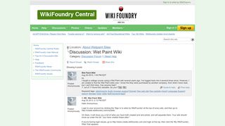 Wet Paint Wiki - WikiFoundry Central