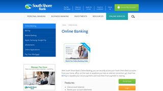 Online Banking | South Shore Bank