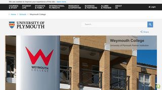 Weymouth College - University of Plymouth