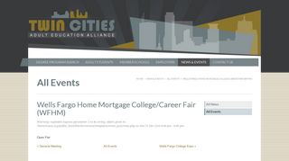 TCAEA :: Wells Fargo Home Mortgage College/Career Fair (WFHM)