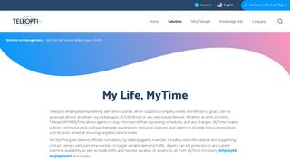 MyTime Self-Service Mobile App & Portal | Teleopti