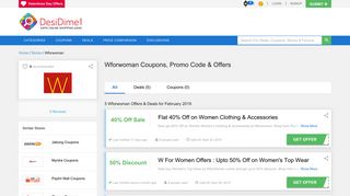 Wforwoman Coupons, Promo code, Offers & Deals - January 2019