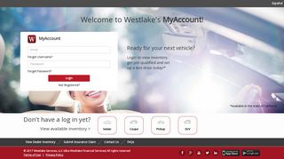 MyAccount - Home Page - Westlake Financial Services