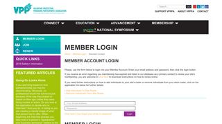 Member Login - vpppa