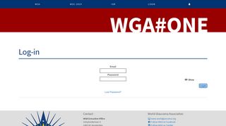 WGA#One » Log-in
